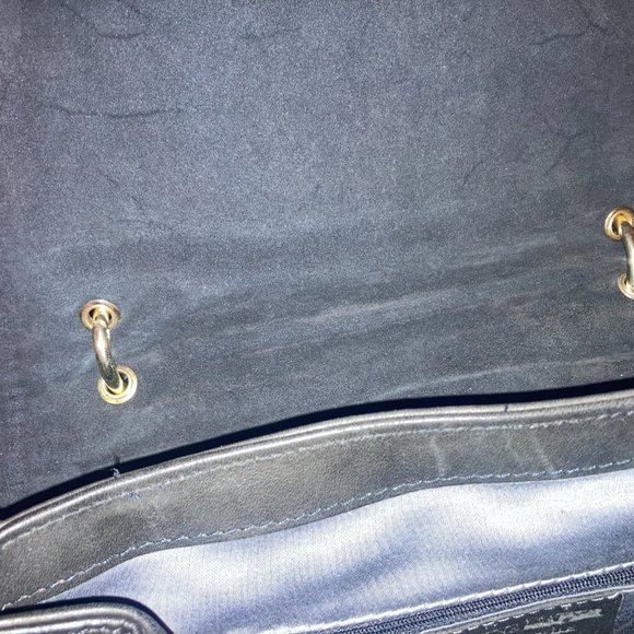 Large 12 x 12" Genuine Leather and Snakeskin Purse - Picture 8 of 9